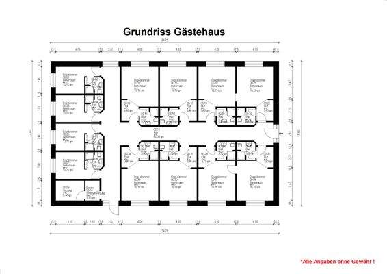 Grundriss Gästehaus