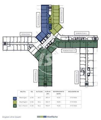  Grundriss 6. Obergeschoss