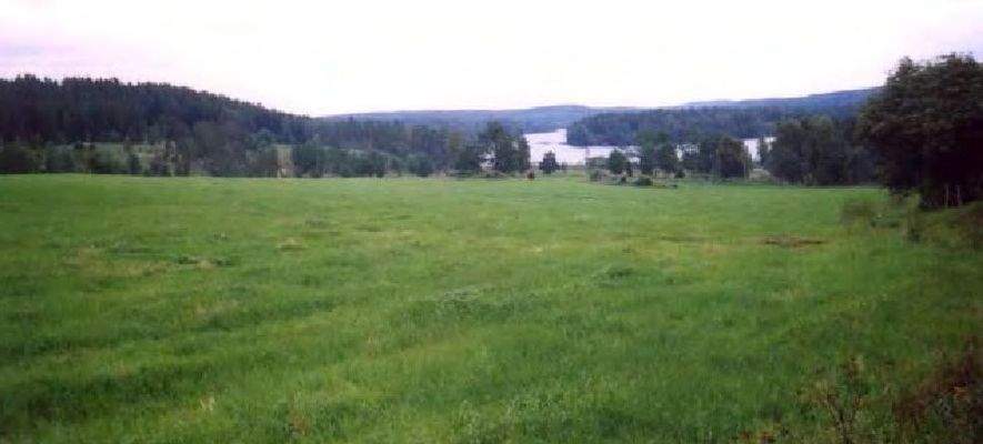 …aufgenommen von der unteren Begrenzung des Grundstückes