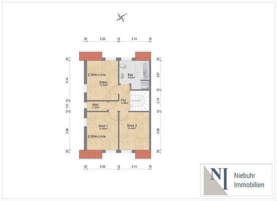 Grundriss Obergeschoss