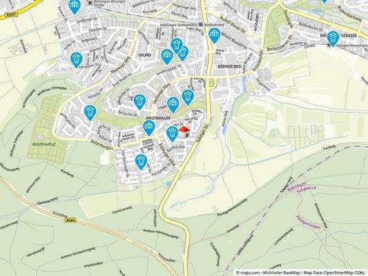 Geolyzer Kartenausschnitt