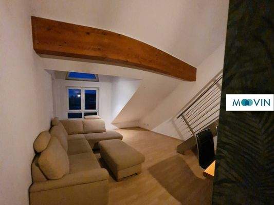 Ansicht II: Wohn- und Esszimmer mit offenem Küchenbereich