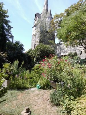 Garten mit Stadtmauer