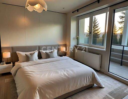 Beispieleinrichtung Schlafzimmer Wohnung  Erdgeschoss