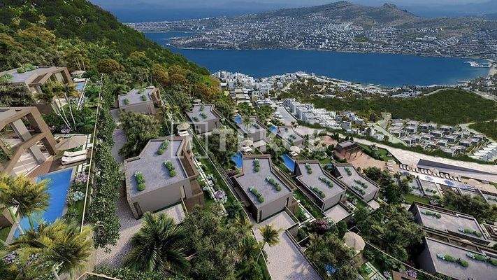 Villas with Pools in a Complex with Beach Access in Bodrum