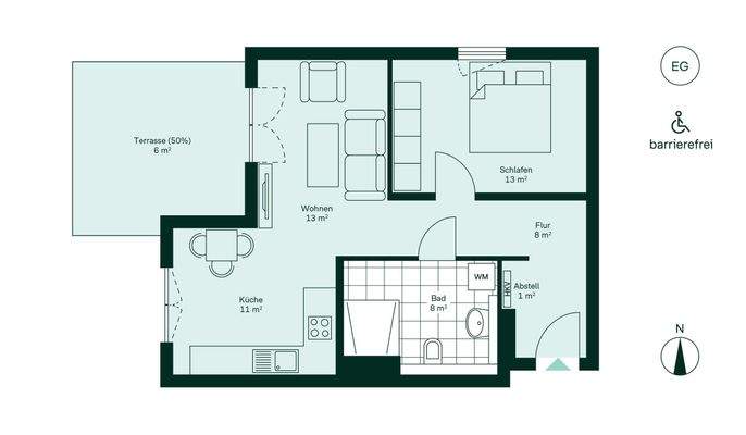 Grundriss der Eigentumswohnung