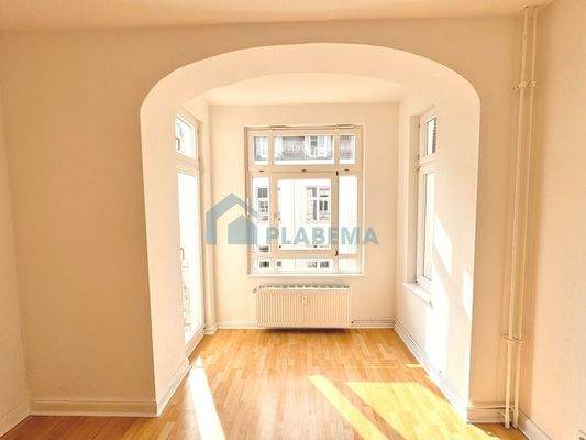 Wohnzimmer mit Erker