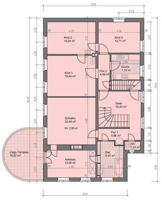 Grundriss - Obergeschoss