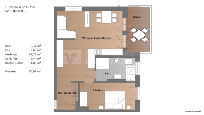 Grundriss Wohnung 2
