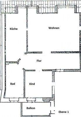 Grundriss Dachgeschoss links Ebene 1