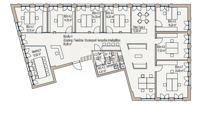 1. - 3. OG - Zellenbüro