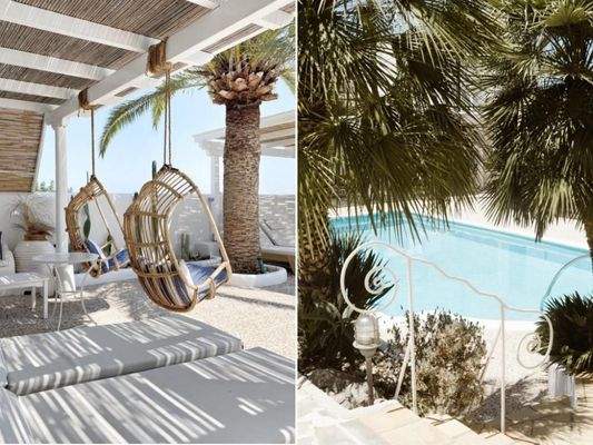 Kreta, Chersonisou: Hotel im Kykladenstil mit 13 Apartments, Pool, Garten und Café / Bar zu verkaufen