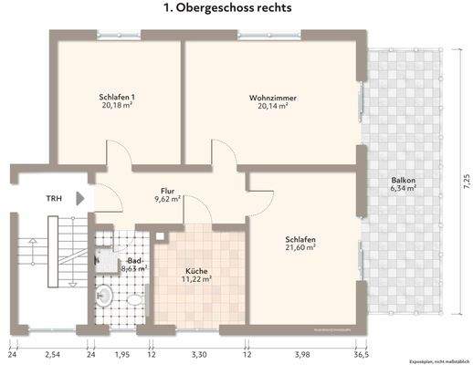 Grundriss unmöbliert