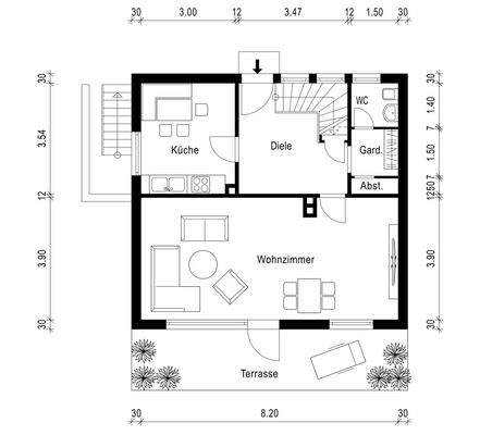 Grundriss Erdgeschoss