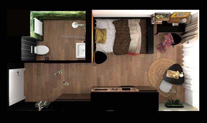 Grundrissbeispiel TYP A (Visualisierung)