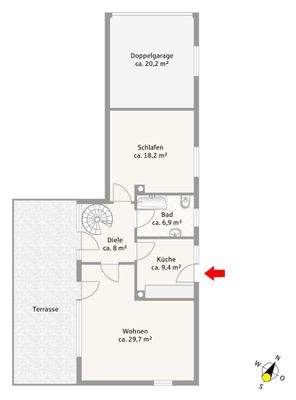 Bungalow Erdgeschoss