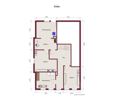 Grundriss Keller