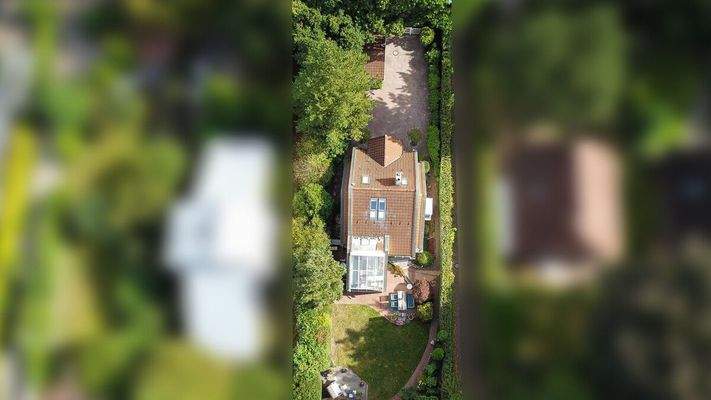 Drohnenaufnahme Gartenansicht