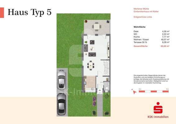 Grundriss Haus Typ 5 Erdgeschoss