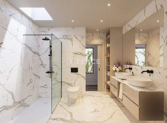 Elegant Villas in a Complex with Pool Near Amenities in Madrid