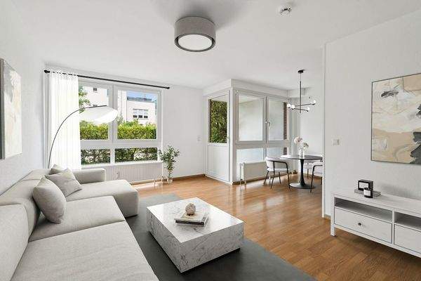 Digitales Staging Wohnzimmer