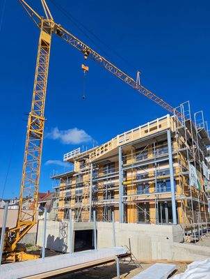 Neubau Grüne Mitte - Rohbaufertigstellung