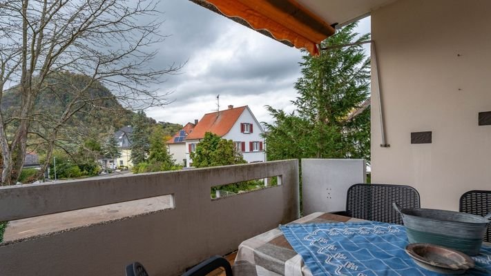 Balkon mit Hohentwielblick