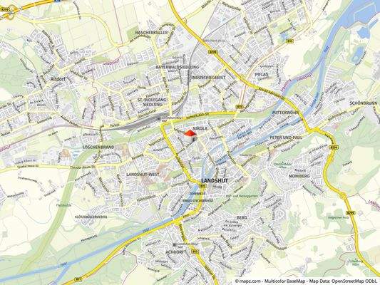 Geolyzer Kartenausschnitt