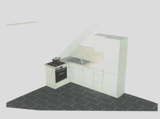 WE 03_DG links - Einbauküche - Schematische Darstellung 