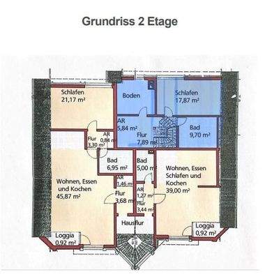 Grundriss 2. Etage