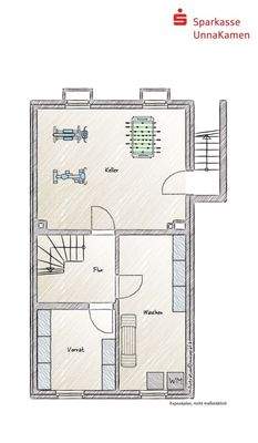 Grundriss KG (Einrichtungsbeispiel)