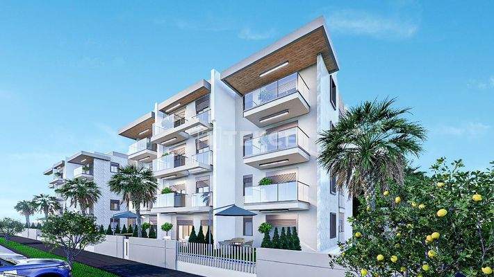 Flats in a Project with a Pool Near the Airport in Antalya