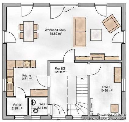 Bebauungsvorschlag "Haus Trento" von MHW - EG