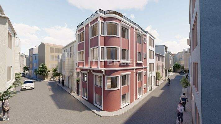 Furnished Building with Horizontal Architecture in Istanbul