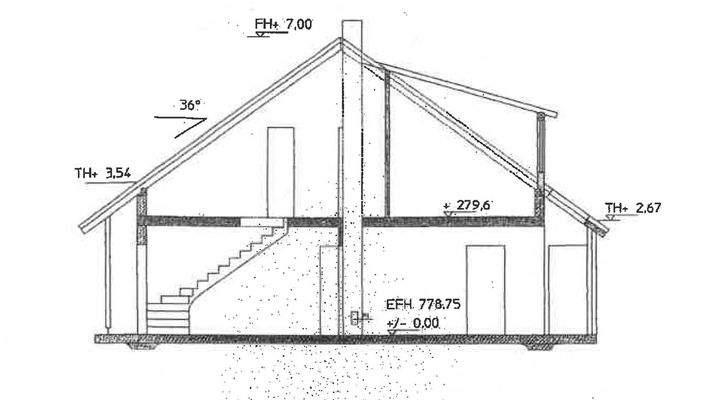 Schnitt Wohngebäude