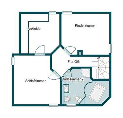 Grundriss Skizze 1.OG