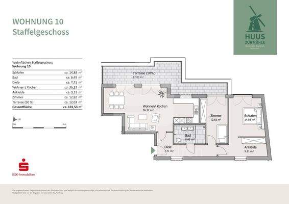 Grundriss Wohnung 10