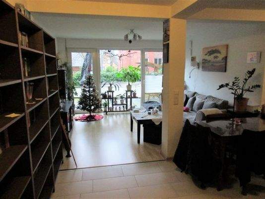 Wohn-Essberech mit Gartenzugang