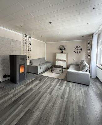 Wohnzimmer mit Pelletofen