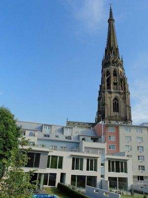 Blick vom Garten zum Dom