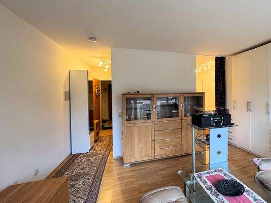 Wohnzimmer_Flur_Küche_Einzimmerwohnung