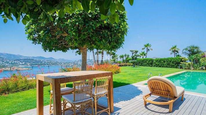 Unique Villa with Panoramic Sea View in a Beach Complex in Yalıkavak