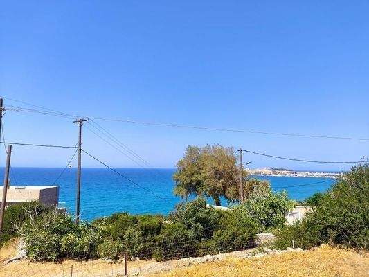 Kreta, Rethymno: Investitionsgrundstück mit Meerblick nahe Stadtzentrum zu verkaufen