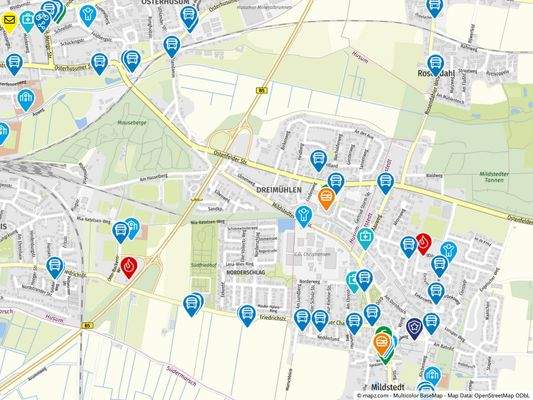 Geolyzer Kartenausschnitt