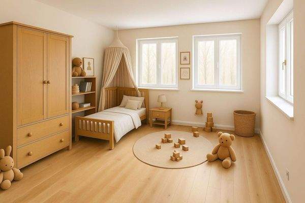 Kinderzimmer gestaltet (KI)