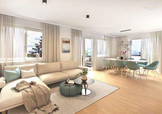 Wohnzimmer visualisiert