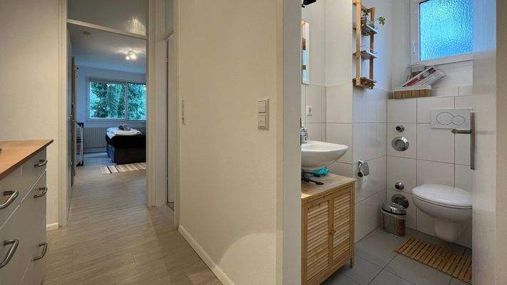 Das Bad und das WC wurden 2016 modernisiert