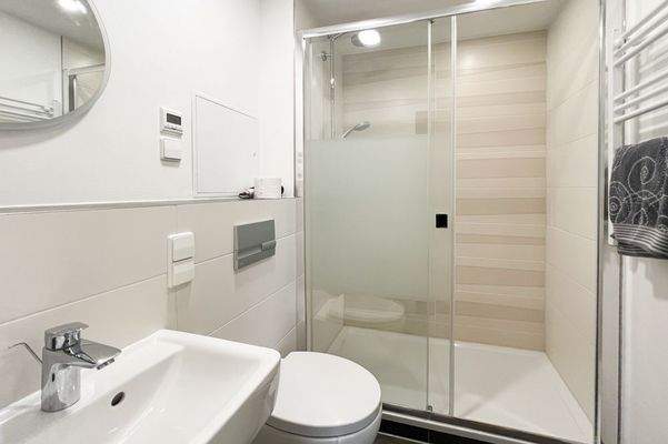 Innenliegendes Bad mit XXL- Dusche