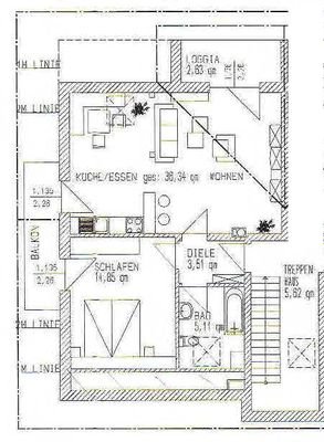 Grundriss Whg. 8 DG