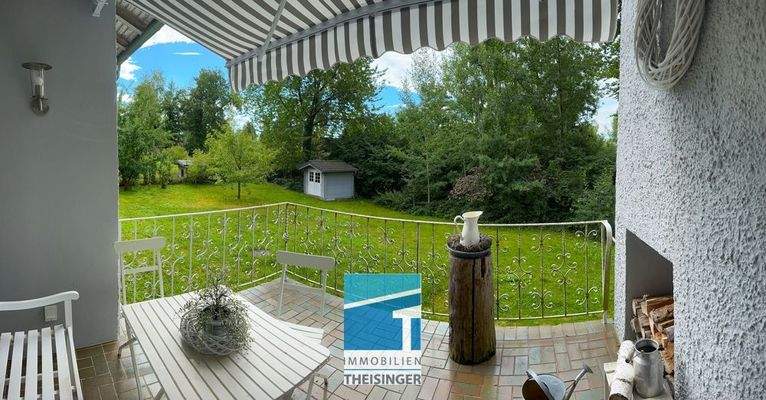 Balkon im Erdgeschoss